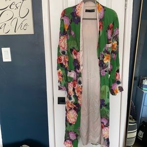 Zara Floral Overcoat